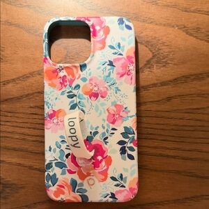 Loopy Case Floral Phone Case - Pink and Blue 13 Pro max